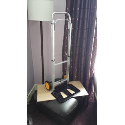 Folding Sack Barrow / Storage Box Wheels Crate Foldable