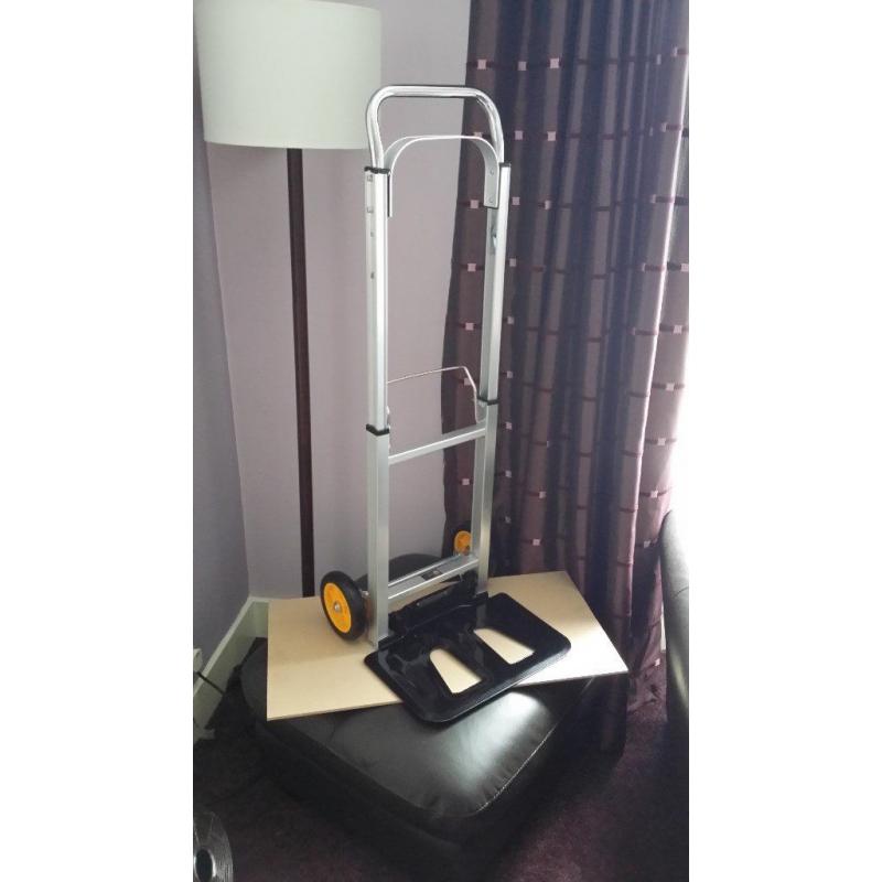 Folding Sack Barrow / Storage Box Wheels Crate Foldable
