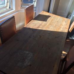 Wooden dining table