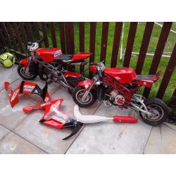 Liquid cooled mini motos