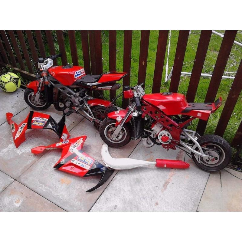 Liquid cooled mini motos