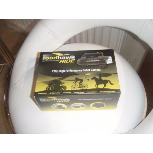 ROADHAWK RIDE. WATERPROOF MOTORCYCLE, CAR, HORSE & BICYCLE CAMERA. CAN POST