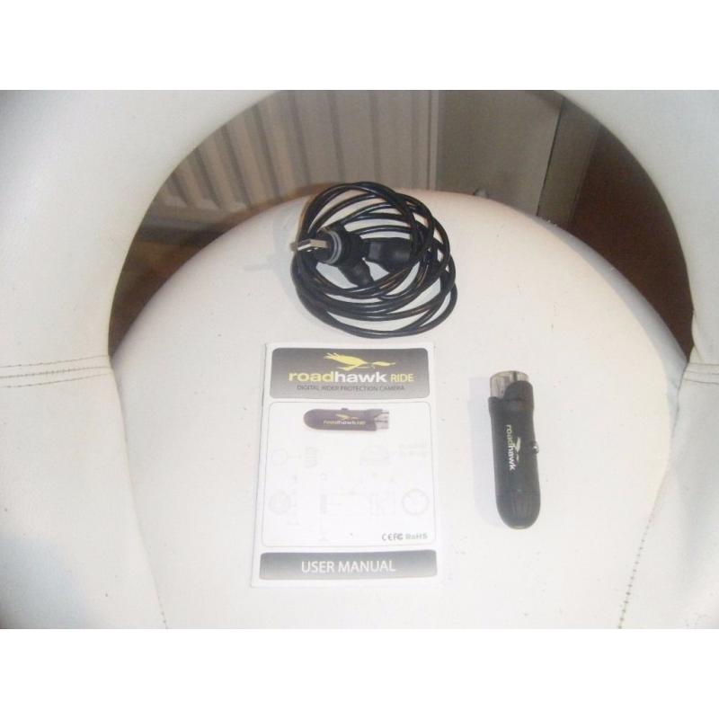 ROADHAWK RIDE. WATERPROOF MOTORCYCLE, CAR, HORSE & BICYCLE CAMERA. CAN POST