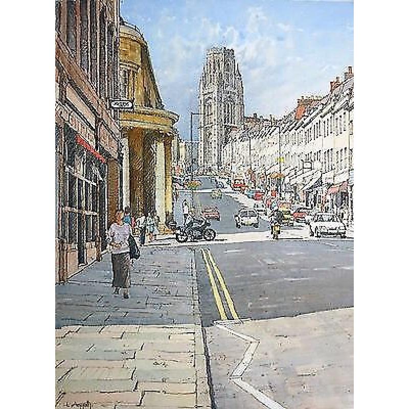 'Park Street', Bristol, UK. By renowned artist Lionel Aggett.