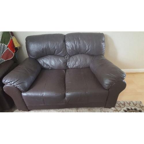 2 & 3 leather sofa
