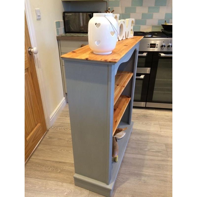 Pine bookcase shabby chic