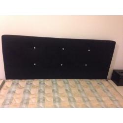 Double divan bed with headboard