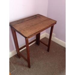 Antique wooden school desk