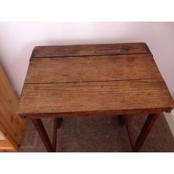 Antique wooden school desk