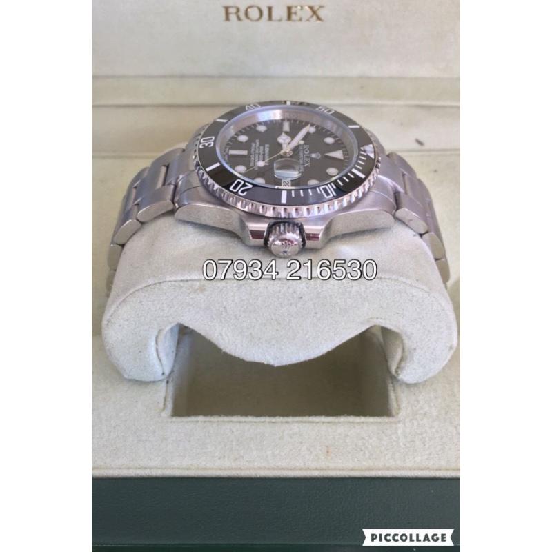 Rolex submariner oyster 40mm black diver luxury automatic watch brand new with Swiss box