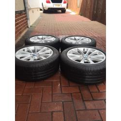 BMW F30 genuine sport alloys 17inch with Bridgestone run flats flits e46 e90 e87 swap