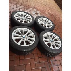 BMW F30 genuine sport alloys 17inch with Bridgestone run flats flits e46 e90 e87 swap