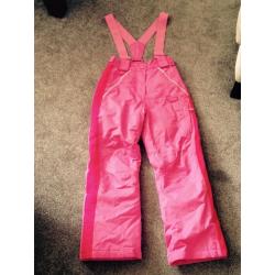 3 pairs child ski pants and 1 pair salopettes