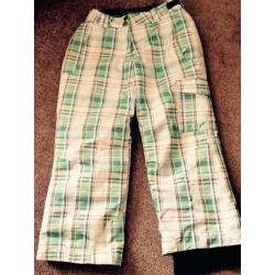 3 pairs child ski pants and 1 pair salopettes