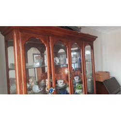 Display Cabinet and cupboard combo
