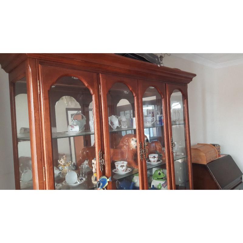 Display Cabinet and cupboard combo