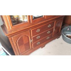 Display Cabinet and cupboard combo