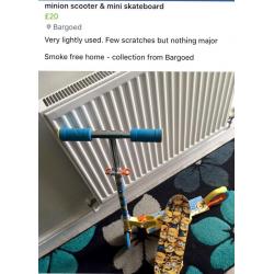 Smart trike / scramble bug / minion scooter / skateboard / baby toys & more