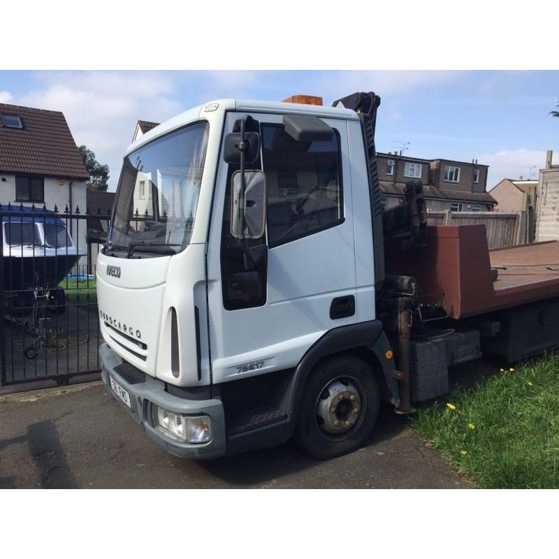 2005 7.5 ton recovery Hiab tilt slide & spec lorry