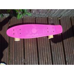 Pink skateboard