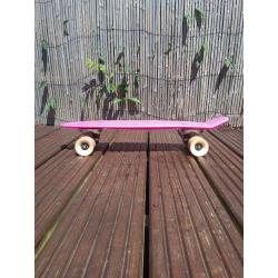 Pink skateboard