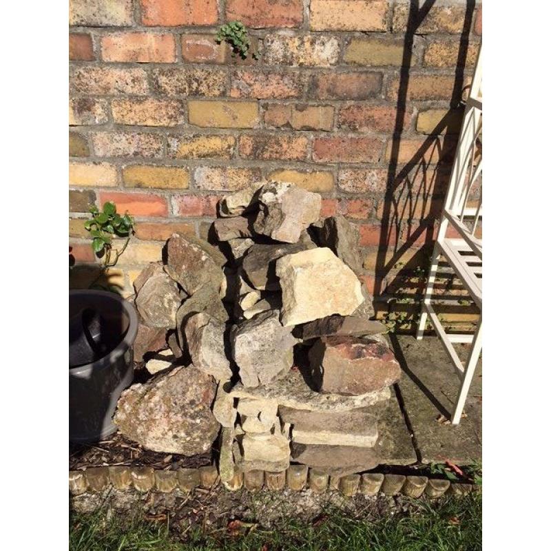 Unwanted garden rocks