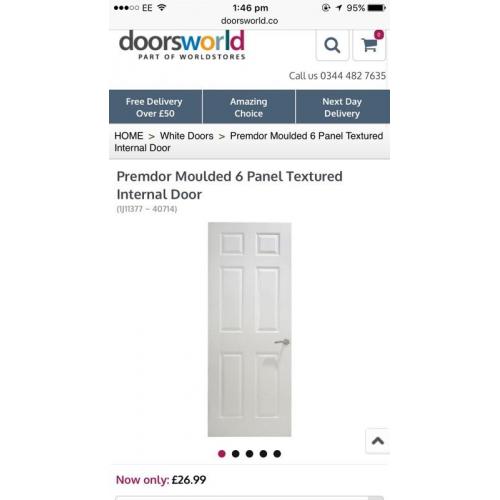 White interior door