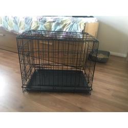 Small puppy dog cage foldable