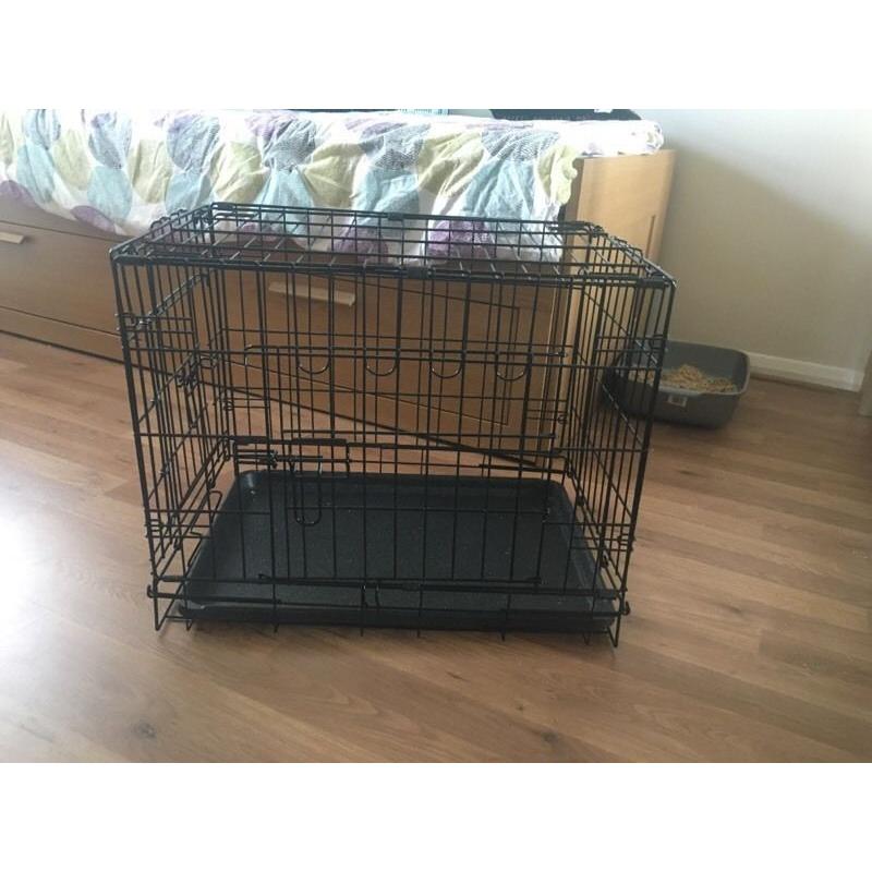 Small puppy dog cage foldable