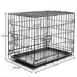 Small puppy dog cage foldable
