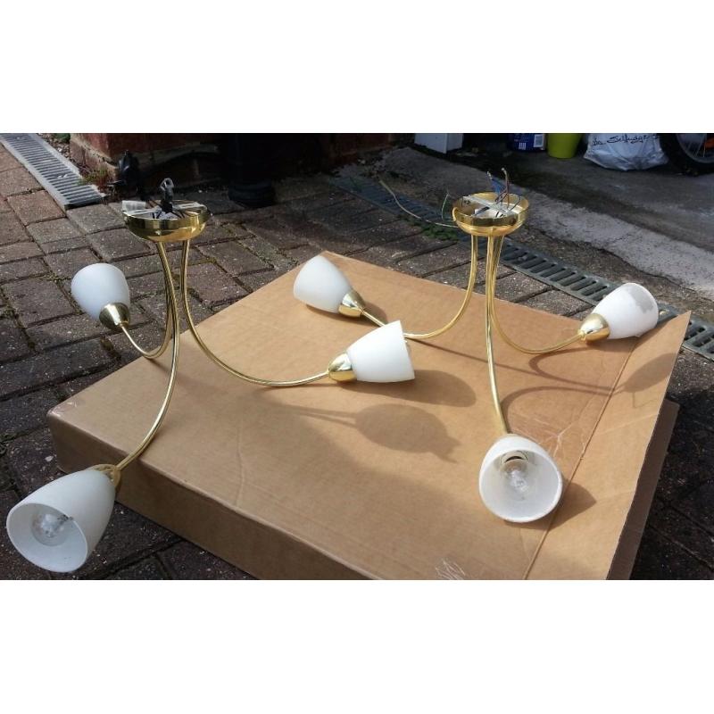 BARGAIN! 2 x Antique Ceiling Lights