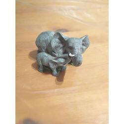 Collection of various elephant figures