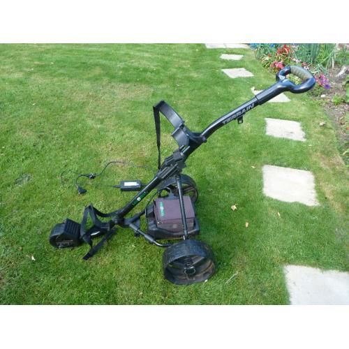 Hill Billy Terrain electric golf trolley.