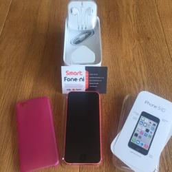Pink 16GB iPhone 5C. 3 month warranty.EE/BT-Mobile/Orange/Virgin/T-Mobile.Card payment,Delivery avbl