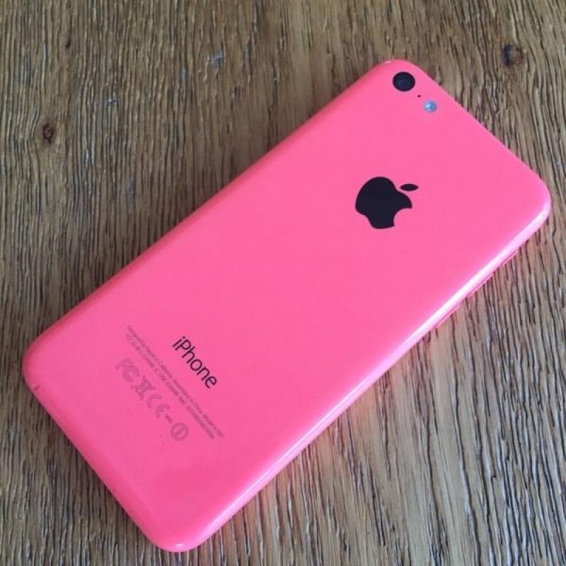 Pink 16GB iPhone 5C. 3 month warranty.EE/BT-Mobile/Orange/Virgin/T-Mobile.Card payment,Delivery avbl