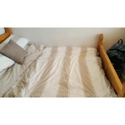 Double bed frame for sale.