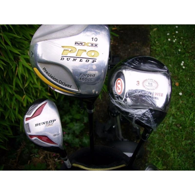 Superb Set of Golf Clubs and Golf Trolley. . .