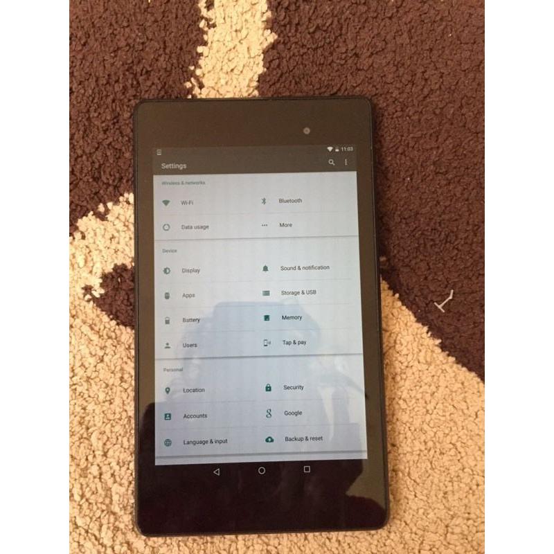 Nexus 7 tablet good condition 16 gb
