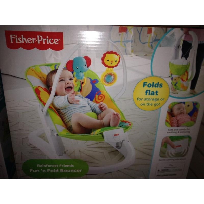 Fisher Price Rainforest Friends Fun n Fold Bouncer