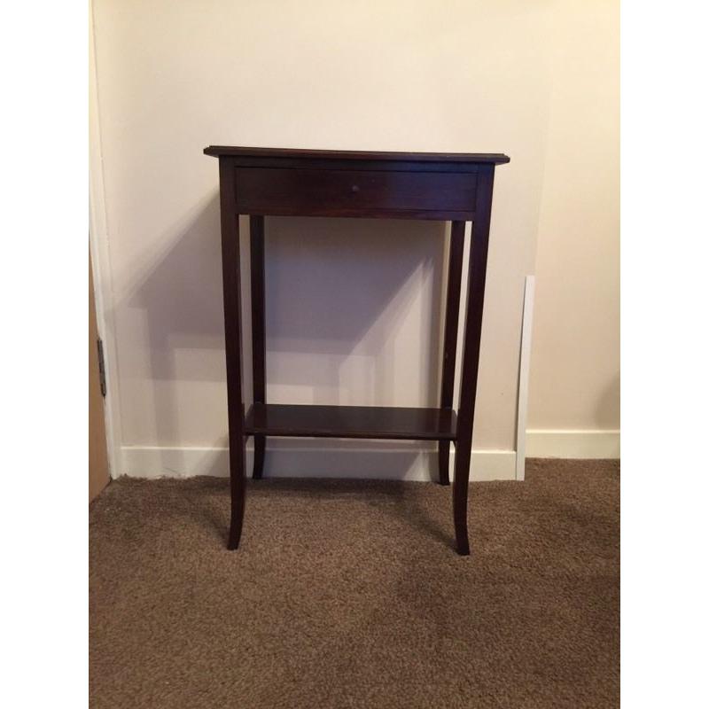 Mahogany style side table