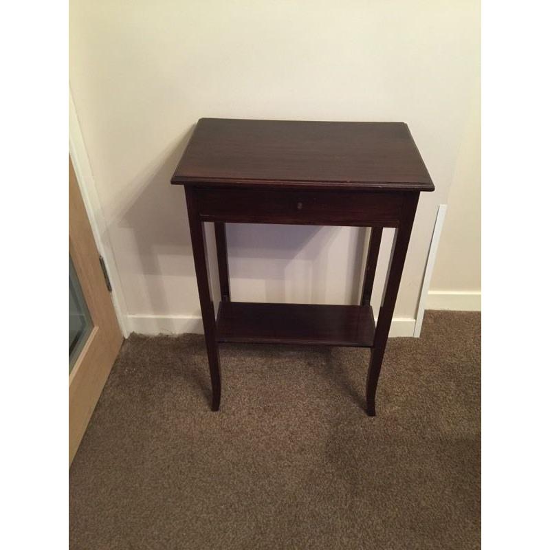 Mahogany style side table