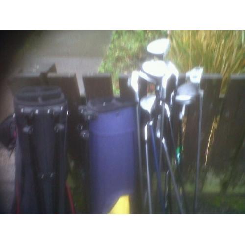 Young Persons Golf Clubs and bags