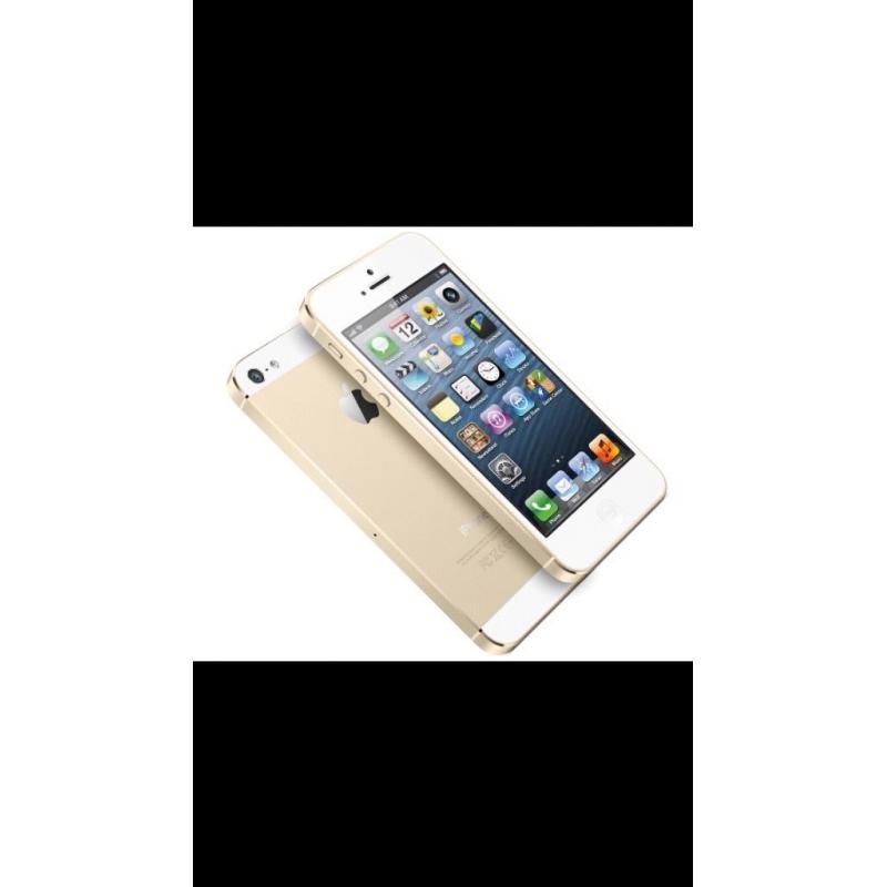 Flawless White iPhone 5s unlocked + rechargeable charger cover