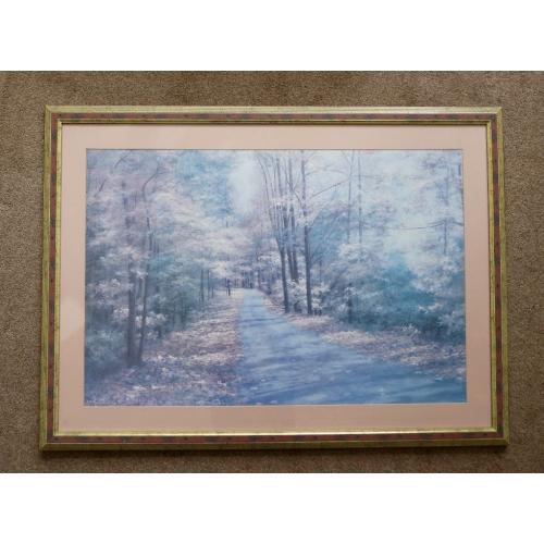 Large Forest Walk Print - Framed and with Glass