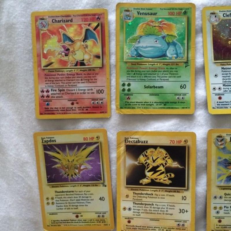 Original set shiney Pokemon cards