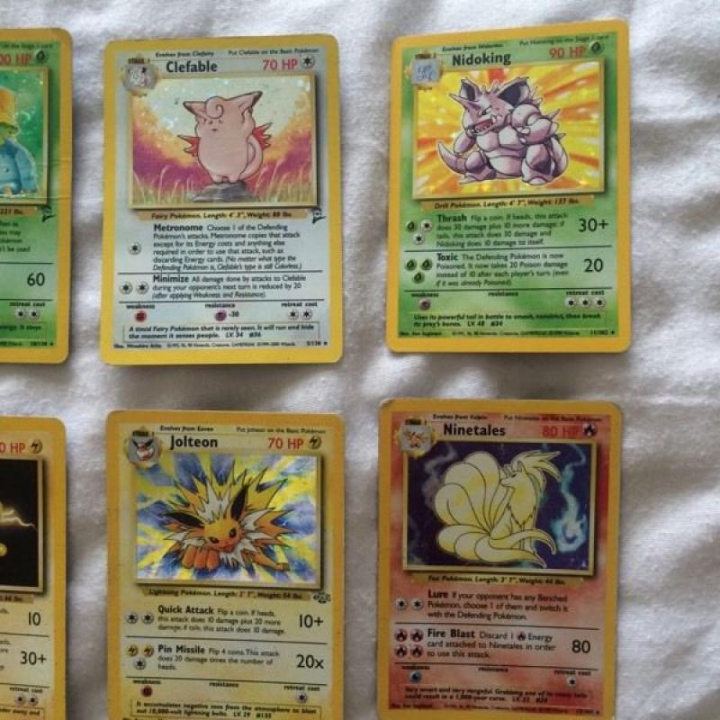 Original set shiney Pokemon cards