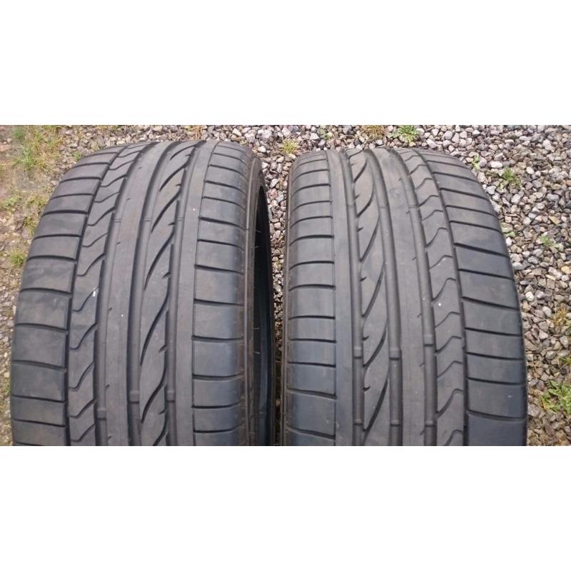 Bridgestone 235/40/19 x 2 matching (like new)