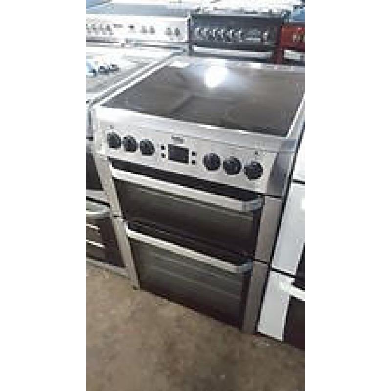c558 silver beko 60cm ceramic electric cooker comes with warranty can be delivered or collected