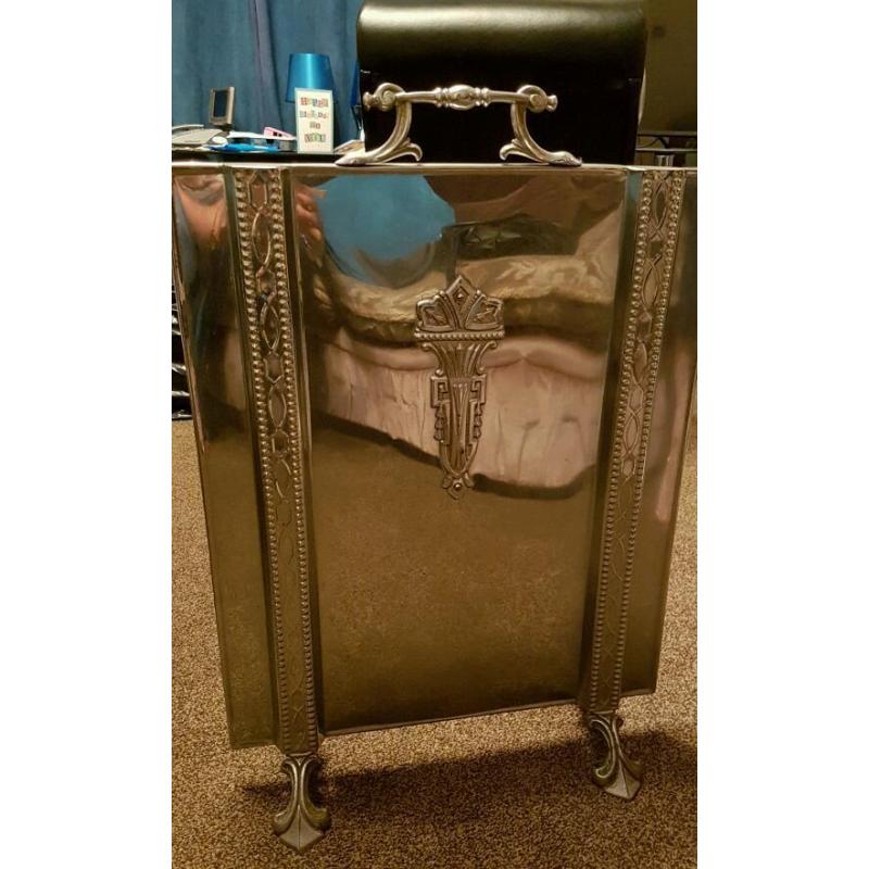 ? OLD METAL FIRE GUARD ?