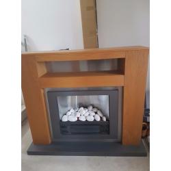 Electric Oak vineer Fire and Surround